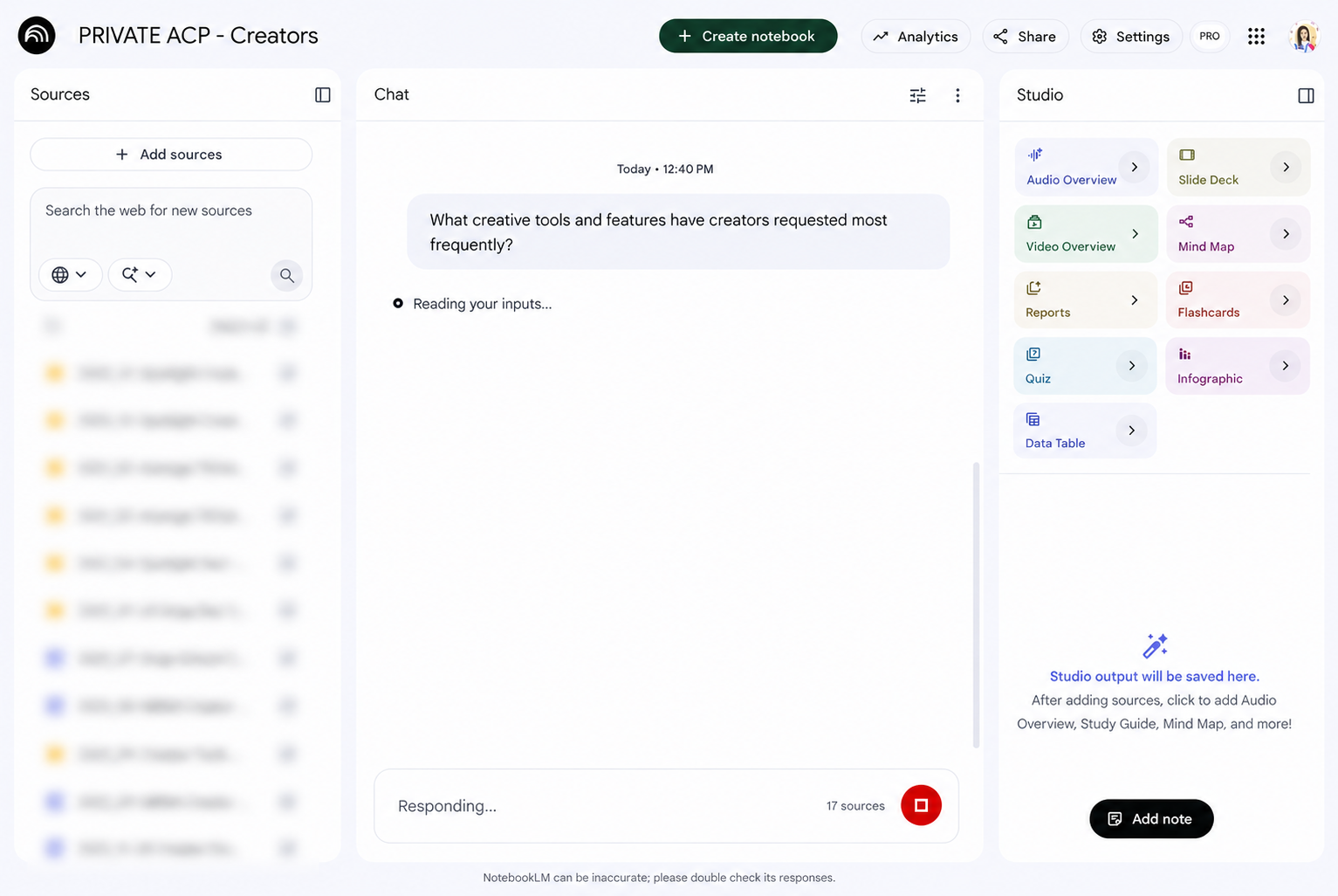Screenshot of the Insights Library AI agent answering a stakeholder question grounded in research findings